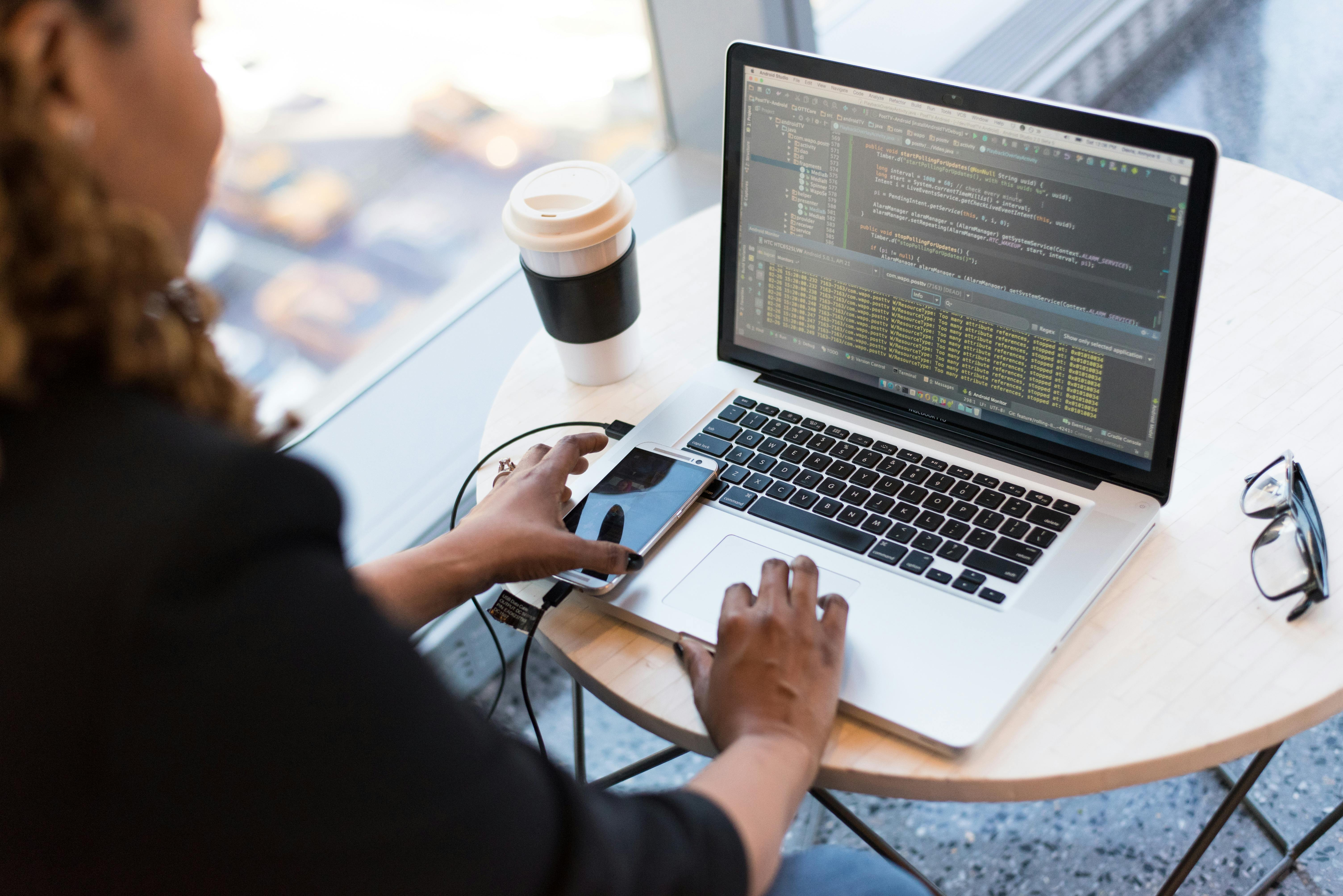 woman at computer